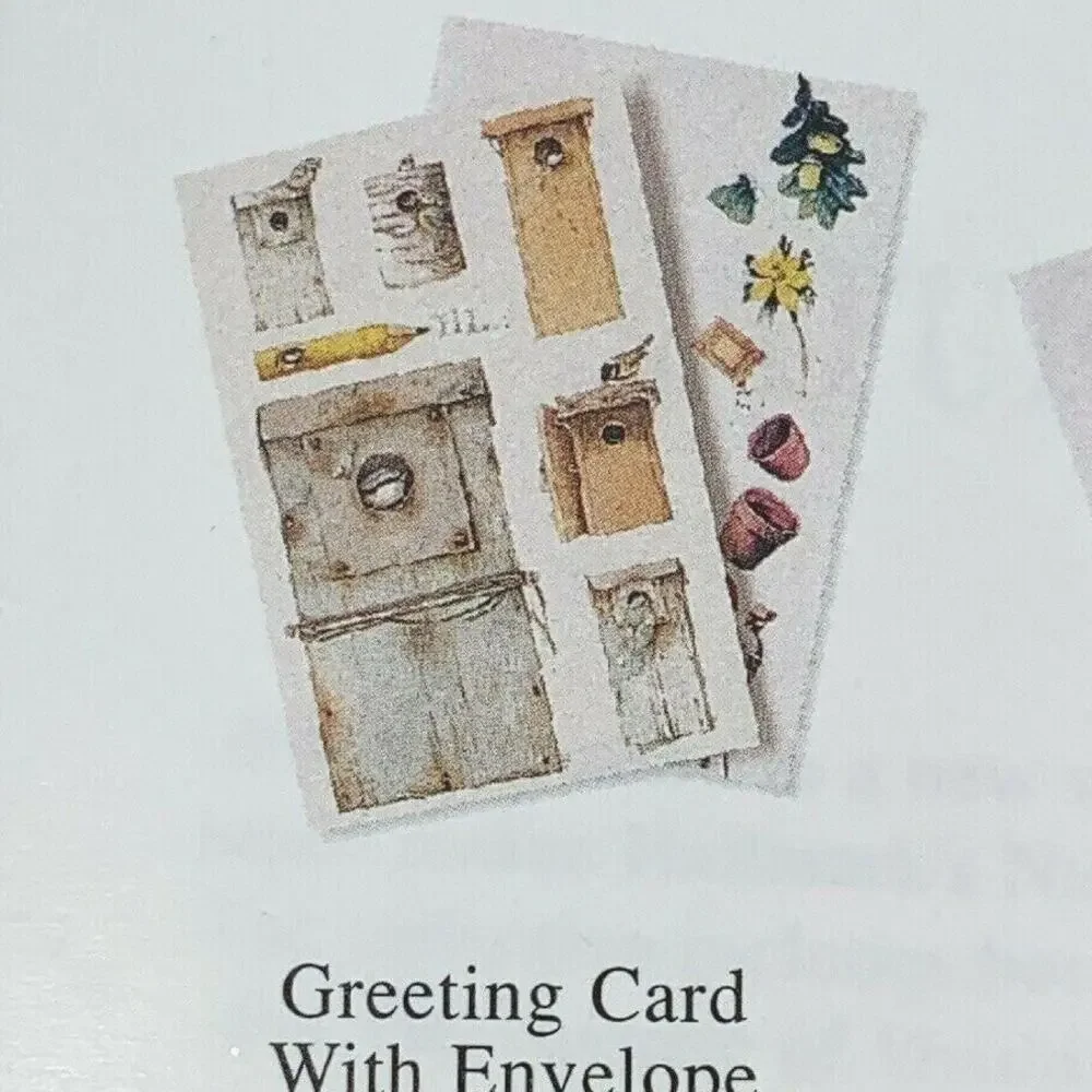 Hallmark‎ Nature's Sketchbook Sampler Marjolein Bastin 2 Cards & Stationery 1994